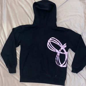TNA - Women’s Black and Pink Sweatshirt Medium